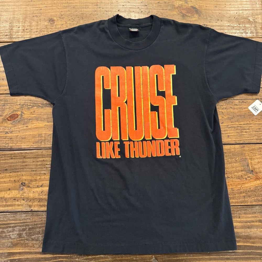 Vintage 1990 Cruise Like Thunder Days Of Thunder Movie Tom Cruise T-shirt XL